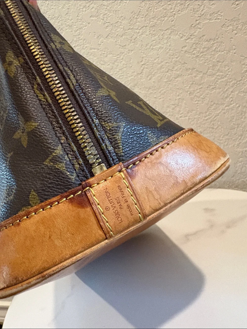 Sold Louis Vuitton Hand Bag Alma Brown Monogram LV